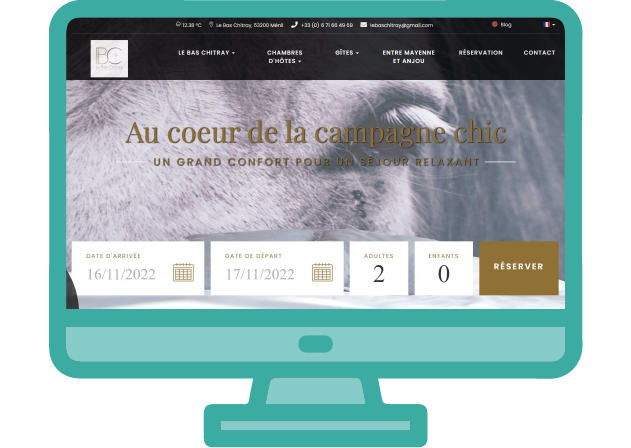 rédaction web pour une chambre d'hôtes en Mayenne